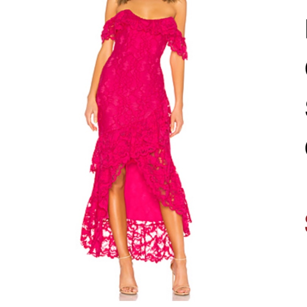 Rosewater lace gown